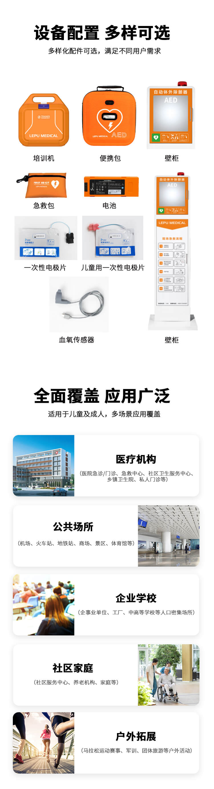 自动体外除颤器适用环境