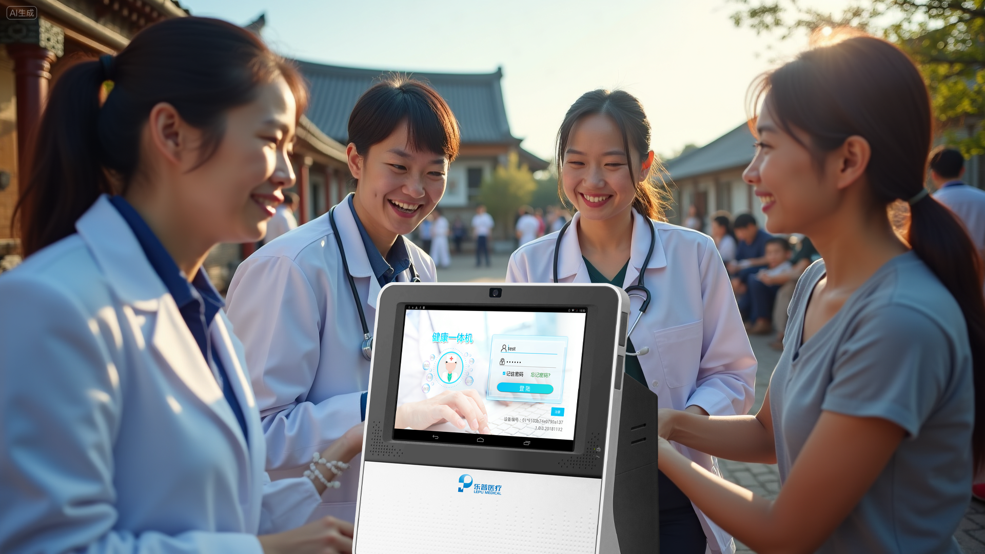  乐普健康一体机PC-704，开启“检诊管”智慧慢病健康管理新时代
