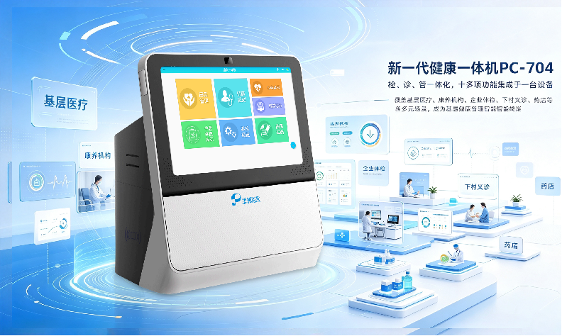 AI赋能，一台顶多台｜乐普健康一体机PC-704破解基层健康服务难题