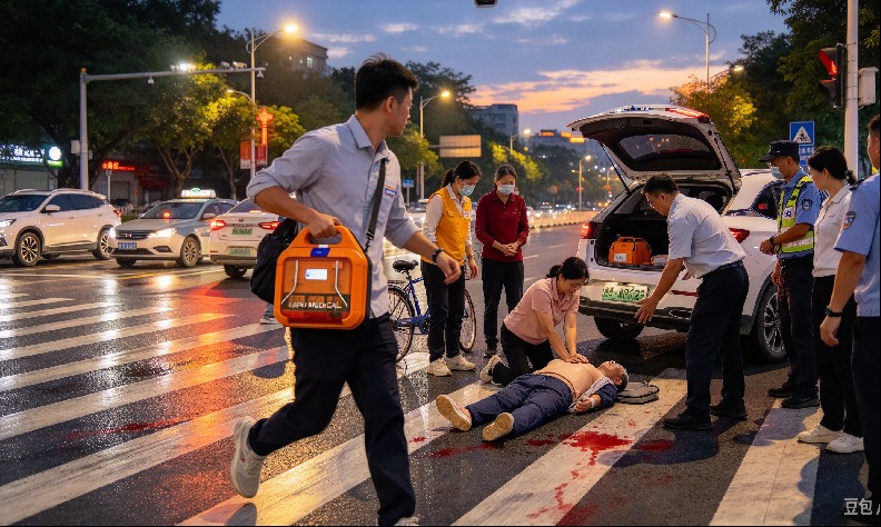 江门街头11分钟生死救援：乐普AED与路人接力，为生命抢出黄金时间